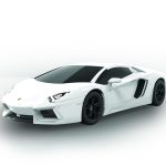 J6019 Lambourghini Aventador White FRONT