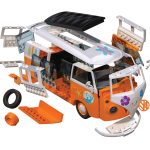 J6032 Surfin VW Camper Van RENDER EXPLODED