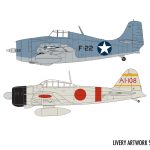 A50184 2 Dogfight Doubles Grumman F4f4 Wildcat Mitsubishi Zero Schemes