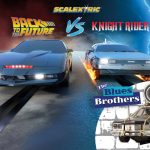 back to the future vs knight rider vs blues brothers scalextric bundle