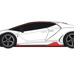 c4087 lamborghini centenario white product artwork