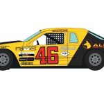 c4088 ford thunderbird black yellow product artwork