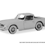 Va14700 Triumph Tr6 Damson Red Lidar Render